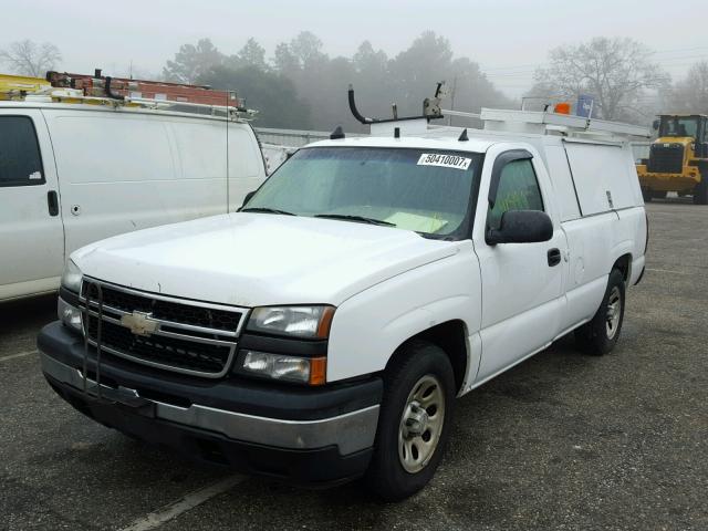 1GCEC14X96Z293427 - 2006 CHEVROLET SILVERADO WHITE photo 2