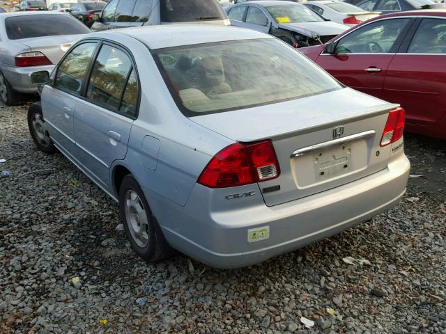 JHMES96683S015482 - 2003 HONDA CIVIC BLUE photo 3