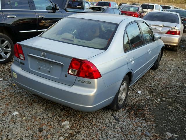 JHMES96683S015482 - 2003 HONDA CIVIC BLUE photo 4