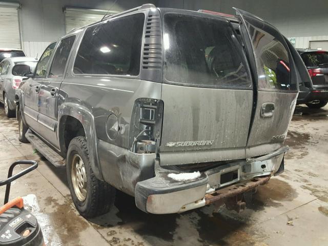 3GNFK16T41G201657 - 2001 CHEVROLET SUBURBAN K GRAY photo 3