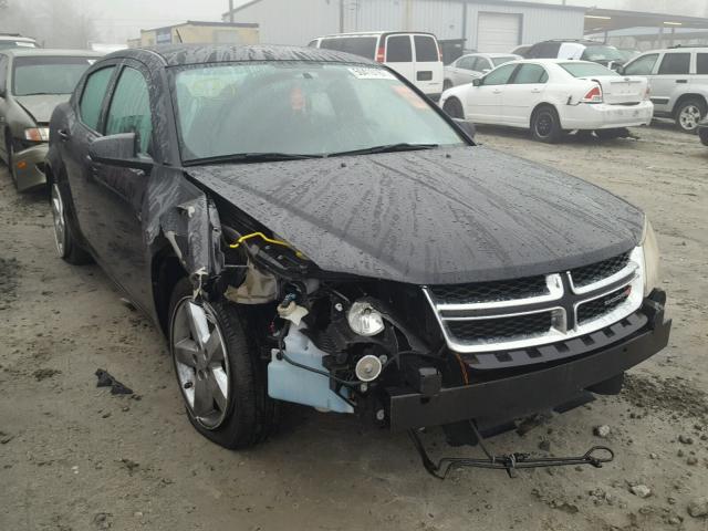 1C3CDZAB1DN657568 - 2013 DODGE AVENGER SE BLACK photo 1