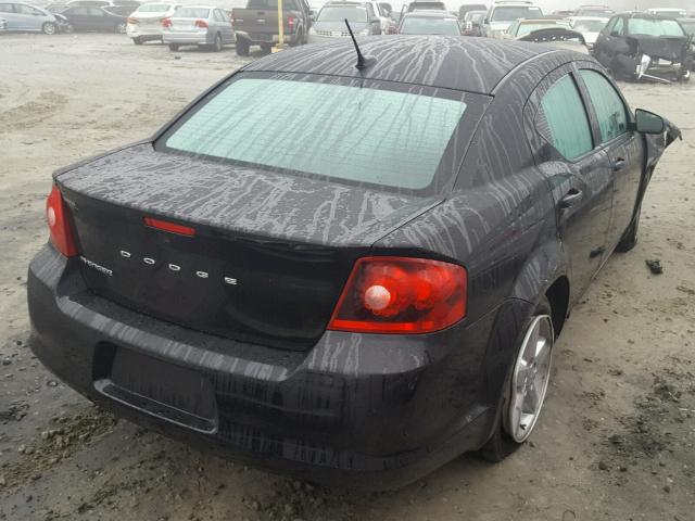 1C3CDZAB1DN657568 - 2013 DODGE AVENGER SE BLACK photo 4