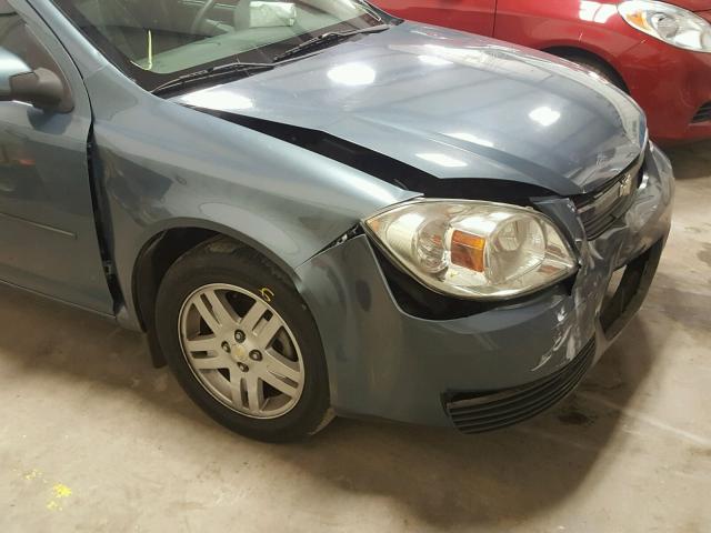 1G1AL52F657528739 - 2005 CHEVROLET COBALT LS BLUE photo 10