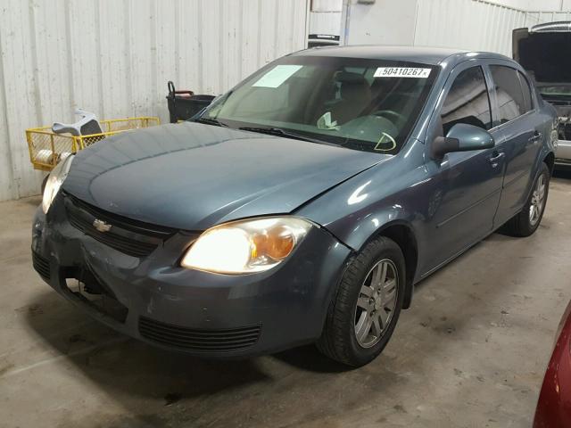 1G1AL52F657528739 - 2005 CHEVROLET COBALT LS BLUE photo 2