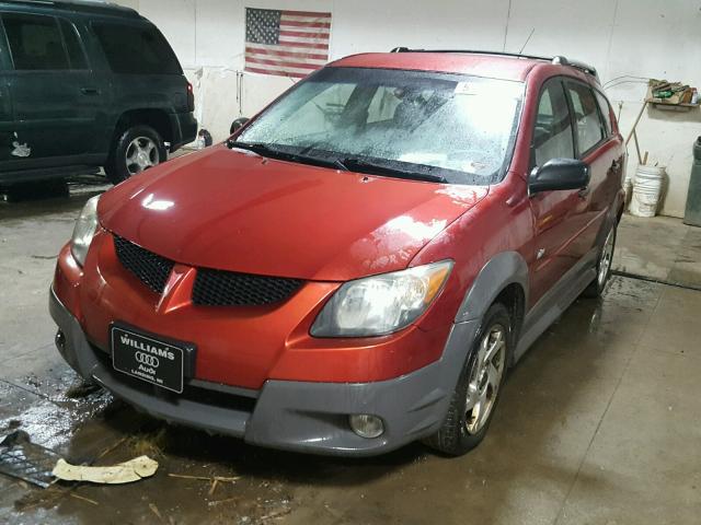 5Y2SL62864Z422524 - 2004 PONTIAC VIBE BURGUNDY photo 2