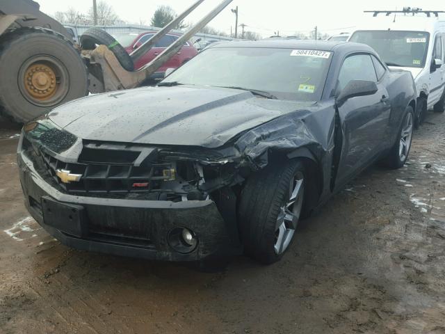 2G1FC1E34C9102477 - 2012 CHEVROLET CAMARO LT BLACK photo 2