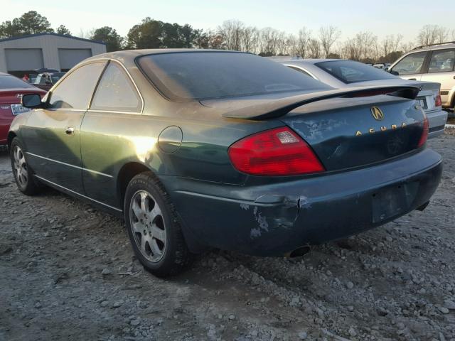 19UYA424X2A003686 - 2002 ACURA 3.2CL GREEN photo 3