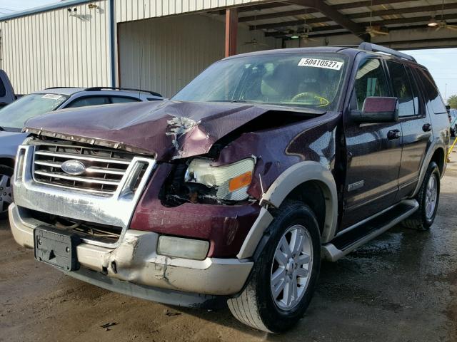 1FMEU64E96ZA00159 - 2006 FORD EXPLORER E BURGUNDY photo 2