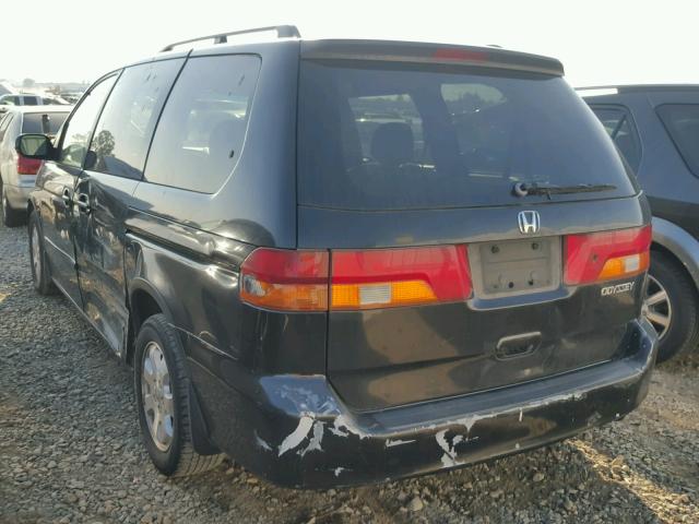 5FNRL18913B066229 - 2003 HONDA ODYSSEY EX BLUE photo 3