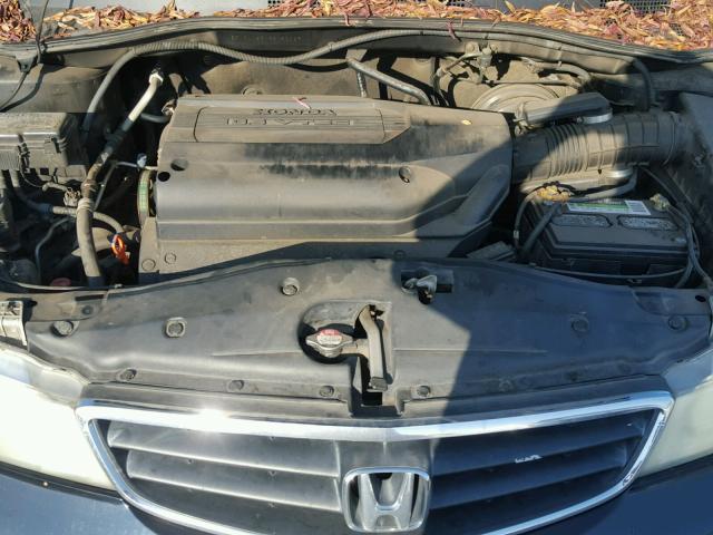 5FNRL18913B066229 - 2003 HONDA ODYSSEY EX BLUE photo 7