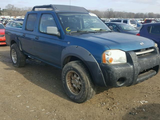 1N6ED27T91C328875 - 2001 NISSAN FRONTIER C BLUE photo 1