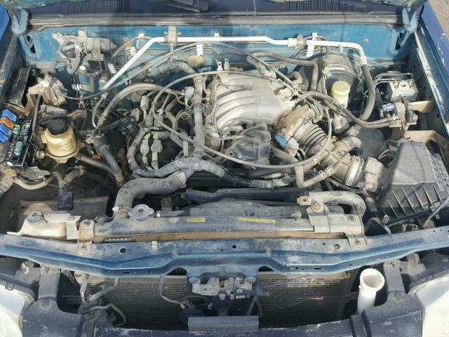 1N6ED27T91C328875 - 2001 NISSAN FRONTIER C BLUE photo 7