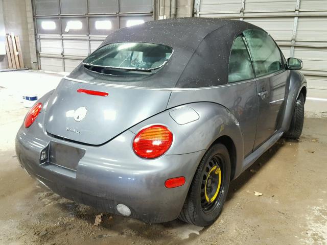 3VWCD31Y44M324219 - 2004 VOLKSWAGEN NEW BEETLE 灰色 照片 4