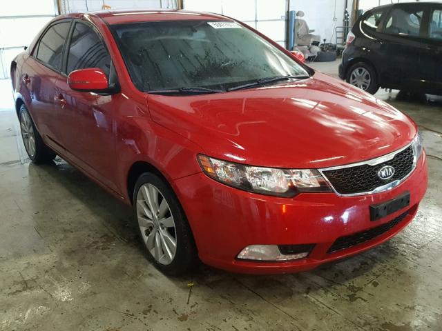 KNAFW4A31D5666637 - 2013 KIA FORTE SX RED photo 1