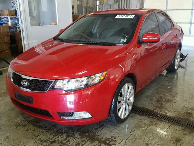 KNAFW4A31D5666637 - 2013 KIA FORTE SX RED photo 2