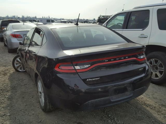 1C3CDFBHXED877283 - 2014 DODGE DART SXT BLACK photo 3