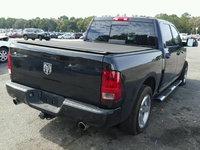 1D7RB1CT9AS178417 - 2010 DODGE RAM 1500 BLACK photo 4