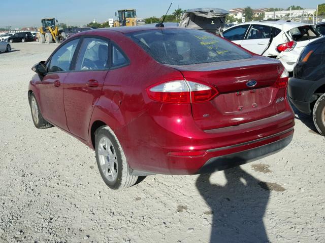 3FADP4BJ7GM203202 - 2016 FORD FIESTA SE RED photo 3