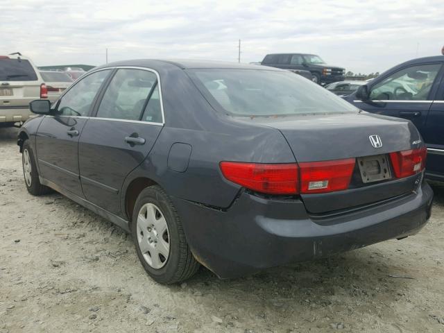 1HGCM55465A193591 - 2005 HONDA ACCORD LX BLUE photo 3