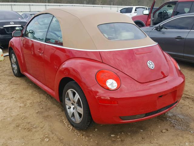 3VWRF31Y26M316515 - 2006 VOLKSWAGEN NEW BEETLE 红色 照片 3