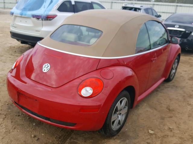3VWRF31Y26M316515 - 2006 VOLKSWAGEN NEW BEETLE 红色 照片 4