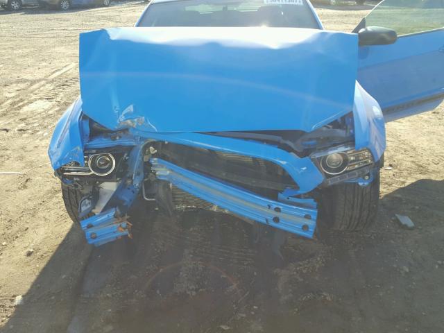 1ZVBP8AMXE5246355 - 2014 FORD MUSTANG BLUE photo 7