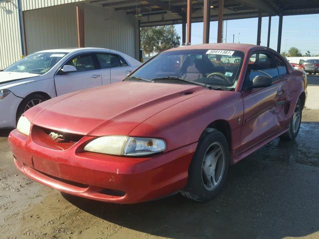 1FAFP4049WF117958 - 1998 FORD MUSTANG RED photo 2