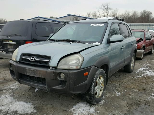 KM8JN72DX6U434874 - 2006 HYUNDAI TUCSON GLS TEAL photo 2