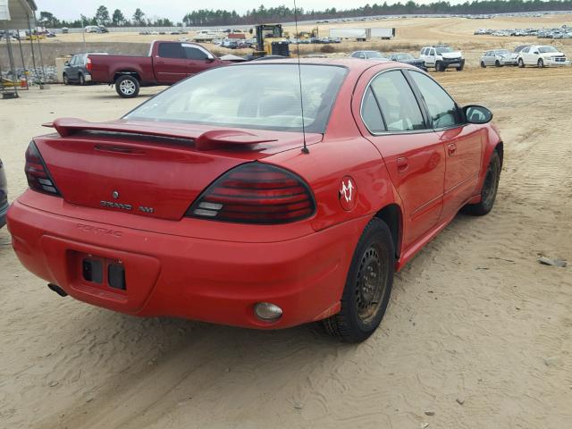 1G2NF52F14M632995 - 2004 PONTIAC GRAND AM S RED photo 4