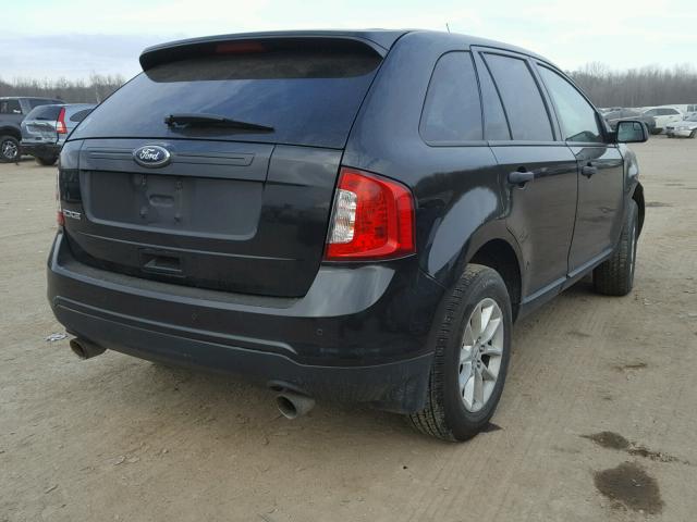 2FMDK3GC7DBC16442 - 2013 FORD EDGE SE BLACK photo 4