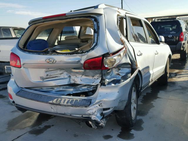 5NMSH13EX7H016960 - 2007 HYUNDAI SANTA FE S BLUE photo 4