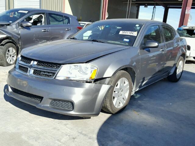 1B3BD4FB4BN572628 - 2011 DODGE AVENGER EX CHARCOAL photo 2