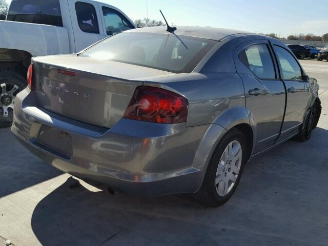 1B3BD4FB4BN572628 - 2011 DODGE AVENGER EX CHARCOAL photo 4