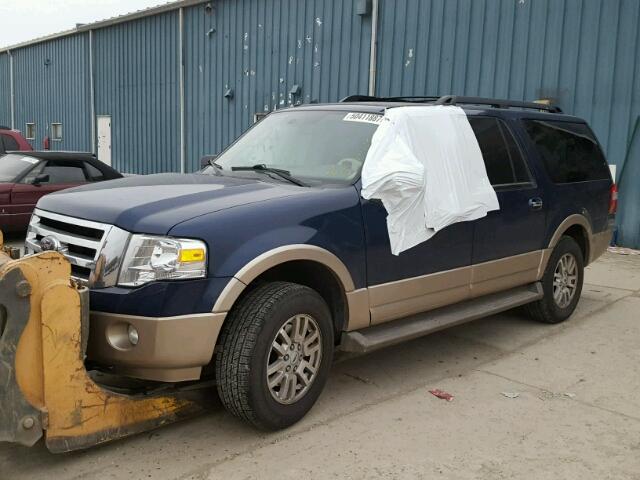 1FMJK1J57BEF39196 - 2011 FORD EXPEDITION BLUE photo 2