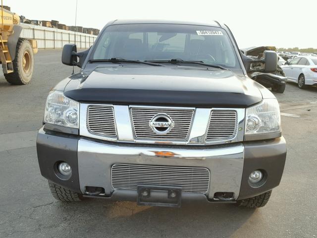 1N6AA07B86N500277 - 2006 NISSAN TITAN XE CHARCOAL photo 10