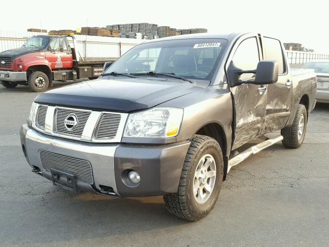 1N6AA07B86N500277 - 2006 NISSAN TITAN XE CHARCOAL photo 2