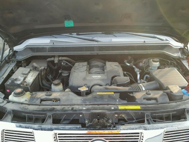 1N6AA07B86N500277 - 2006 NISSAN TITAN XE CHARCOAL photo 7