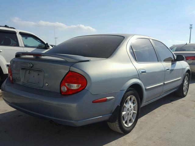 JN1CA31D81T606369 - 2001 NISSAN MAXIMA GXE TEAL photo 4