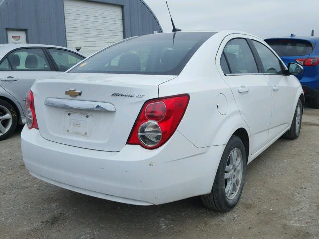 1G1JC5SH6E4173638 - 2014 CHEVROLET SONIC LT WHITE photo 4