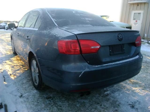 3VWDX7AJ3BM031978 - 2011 VOLKSWAGEN JETTA SE 灰色 照片 3