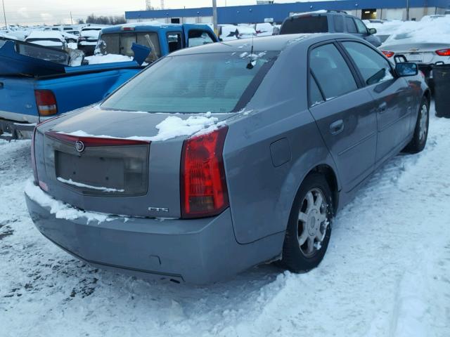 1G6DM577940104355 - 2004 CADILLAC CTS GRAY photo 4