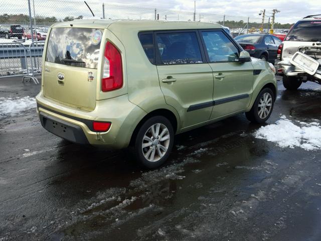 KNDJT2A67D7607536 - 2013 KIA SOUL + GREEN photo 4