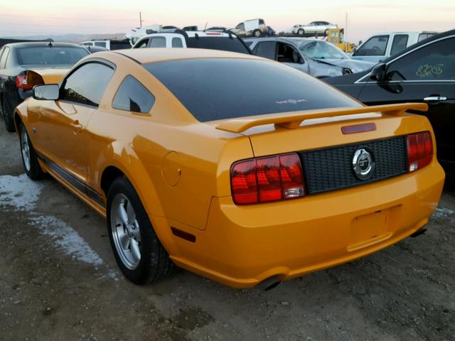 1ZVHT82HX75214953 - 2007 FORD MUSTANG GT ORANGE photo 3