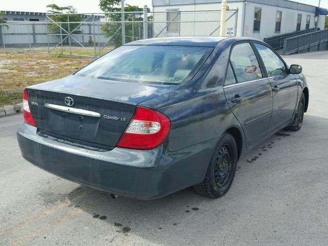 4T1BE32KX2U559976 - 2002 TOYOTA CAMRY LE 绿色 照片 4