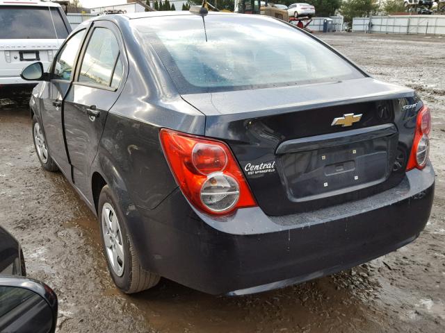 1G1JA5SG6F4136880 - 2015 CHEVROLET SONIC LS 黑色 照片 3