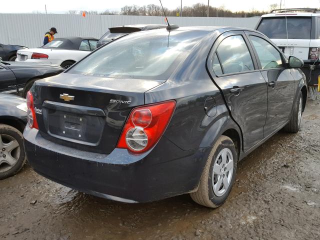 1G1JA5SG6F4136880 - 2015 CHEVROLET SONIC LS BLACK photo 4