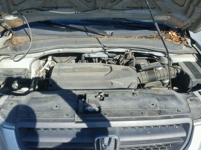 2HKYF18683H600207 - 2003 HONDA PILOT EXL SILVER photo 7