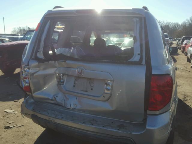 2HKYF18683H600207 - 2003 HONDA PILOT EXL SILVER photo 9