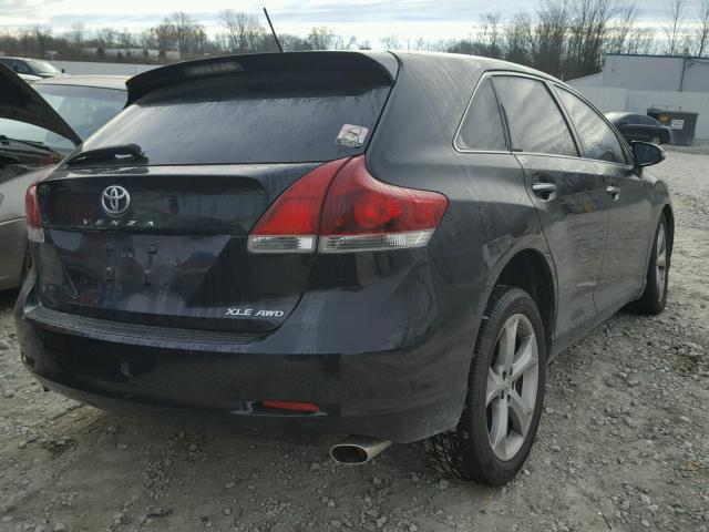 4T3BK3BB1DU075925 - 2013 TOYOTA VENZA LE BLACK photo 4