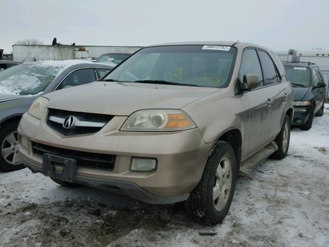 2HNYD18254H551460 - 2004 ACURA MDX TAN photo 2